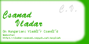 csanad vladar business card